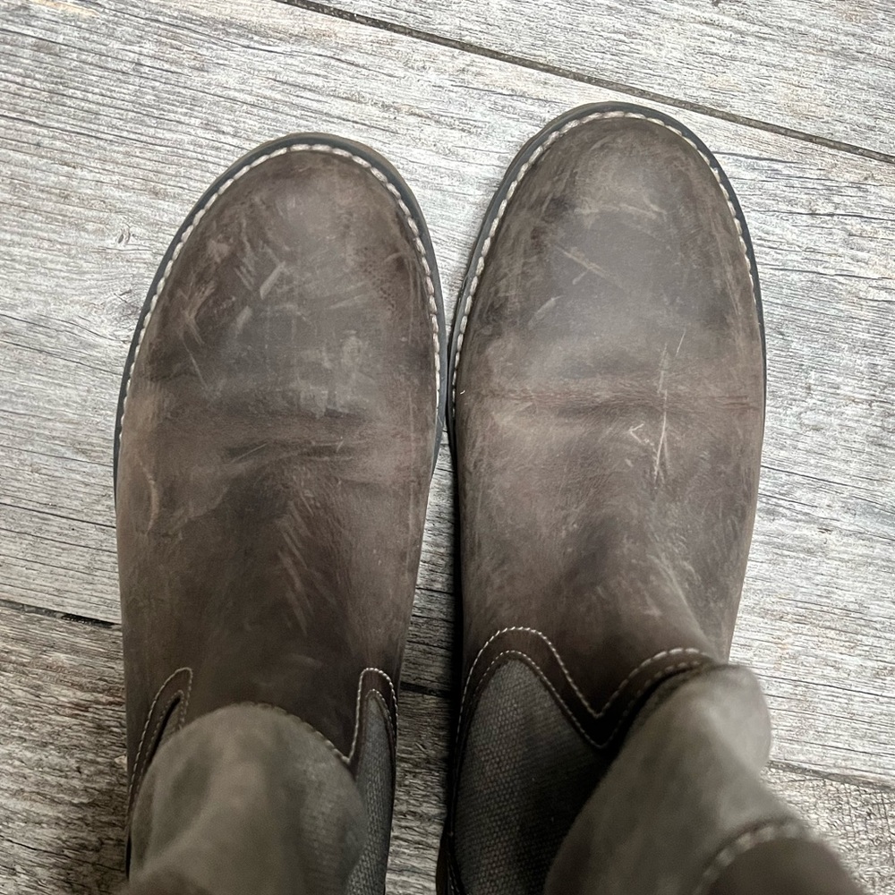 Timberland | canvas and leather boots - Picture 7 of 9